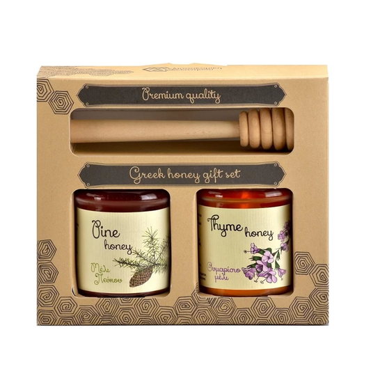 Rhodos Honey Collection 2 X 130gr & honey spoon