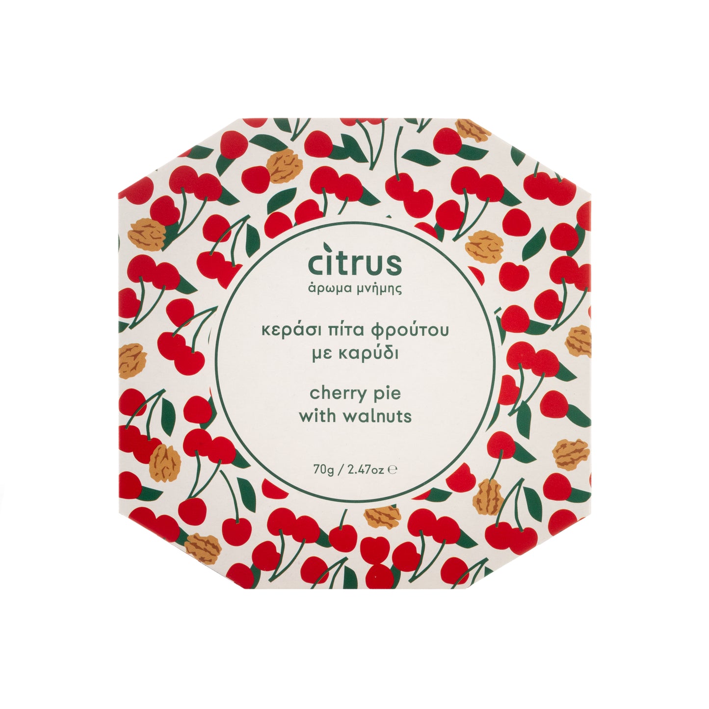 Citrus Πίτα Φρούτου με Κεράσι και Καρύδι 70γρ