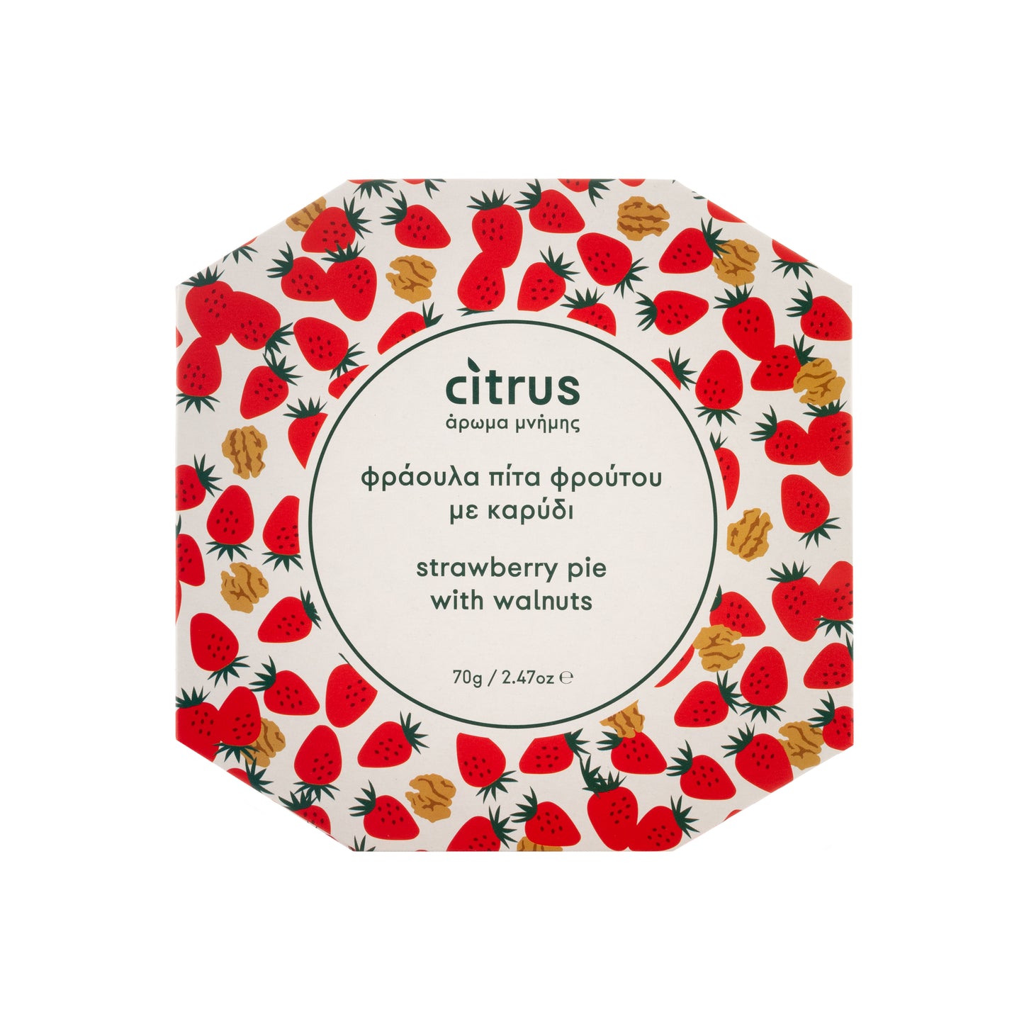 Citrus Πίτα Φρούτου Με Φράουλα και Καρύδι 70γρ