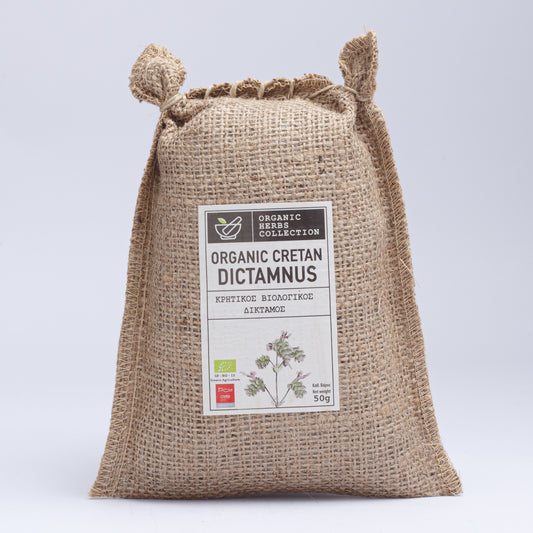 Olea Secret Organic Dictamnus in hand knitted pouch 50gr