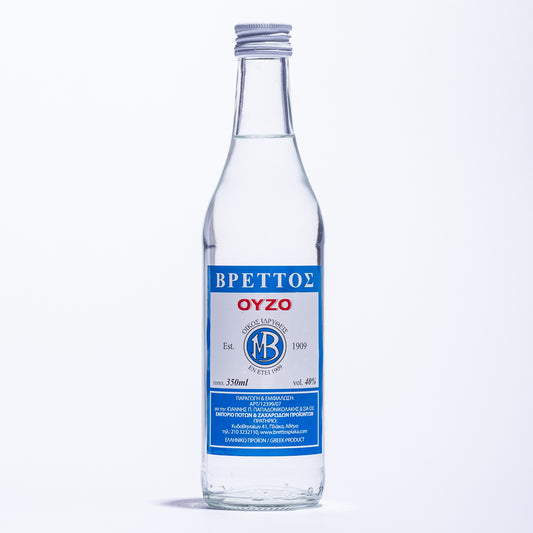 Ouzo Brettos Blue Label, 350ml-40% alcohol