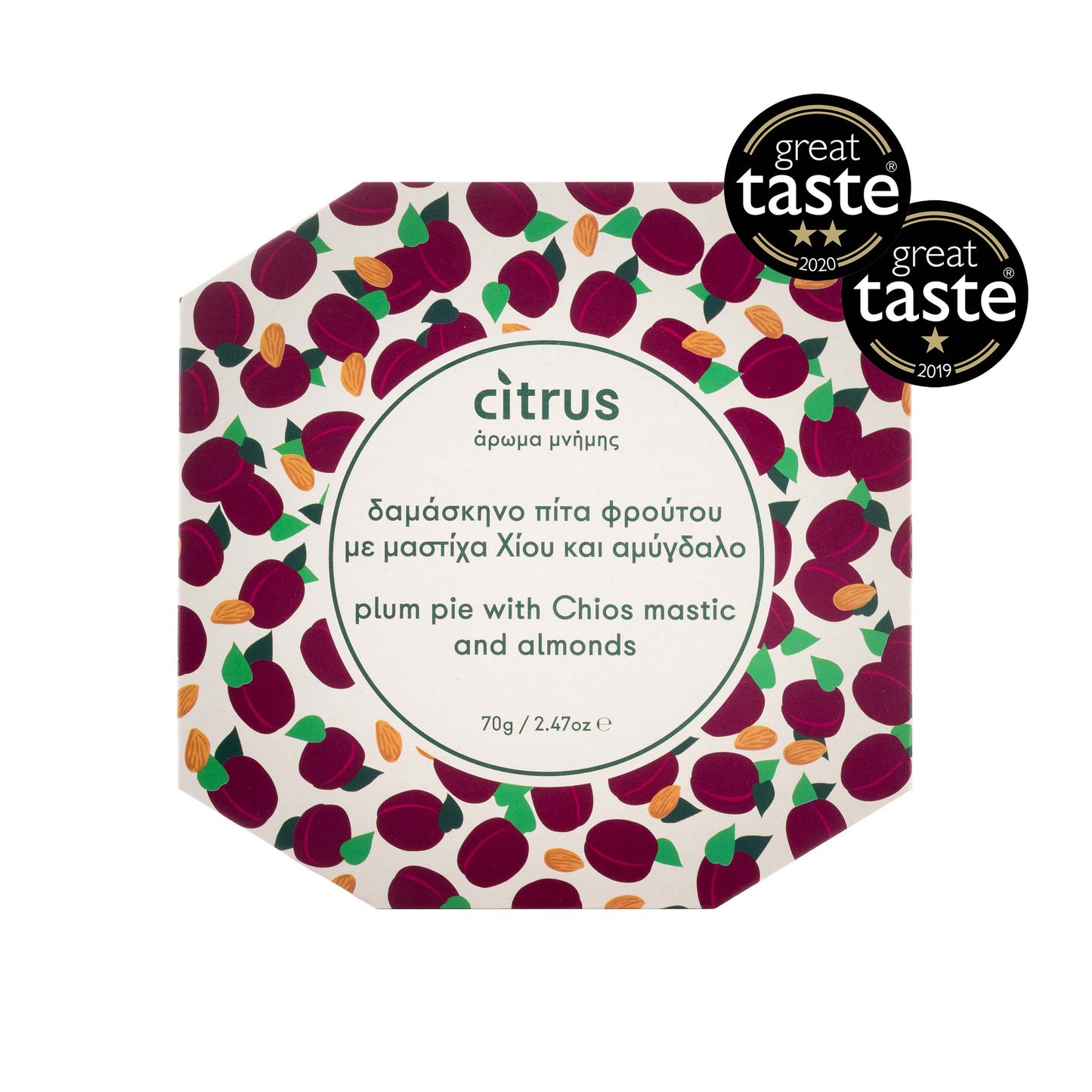 Citrus Πίτα Φρούτου με Δαμάσκηνο και Μαστιχέλαιο 70γρ