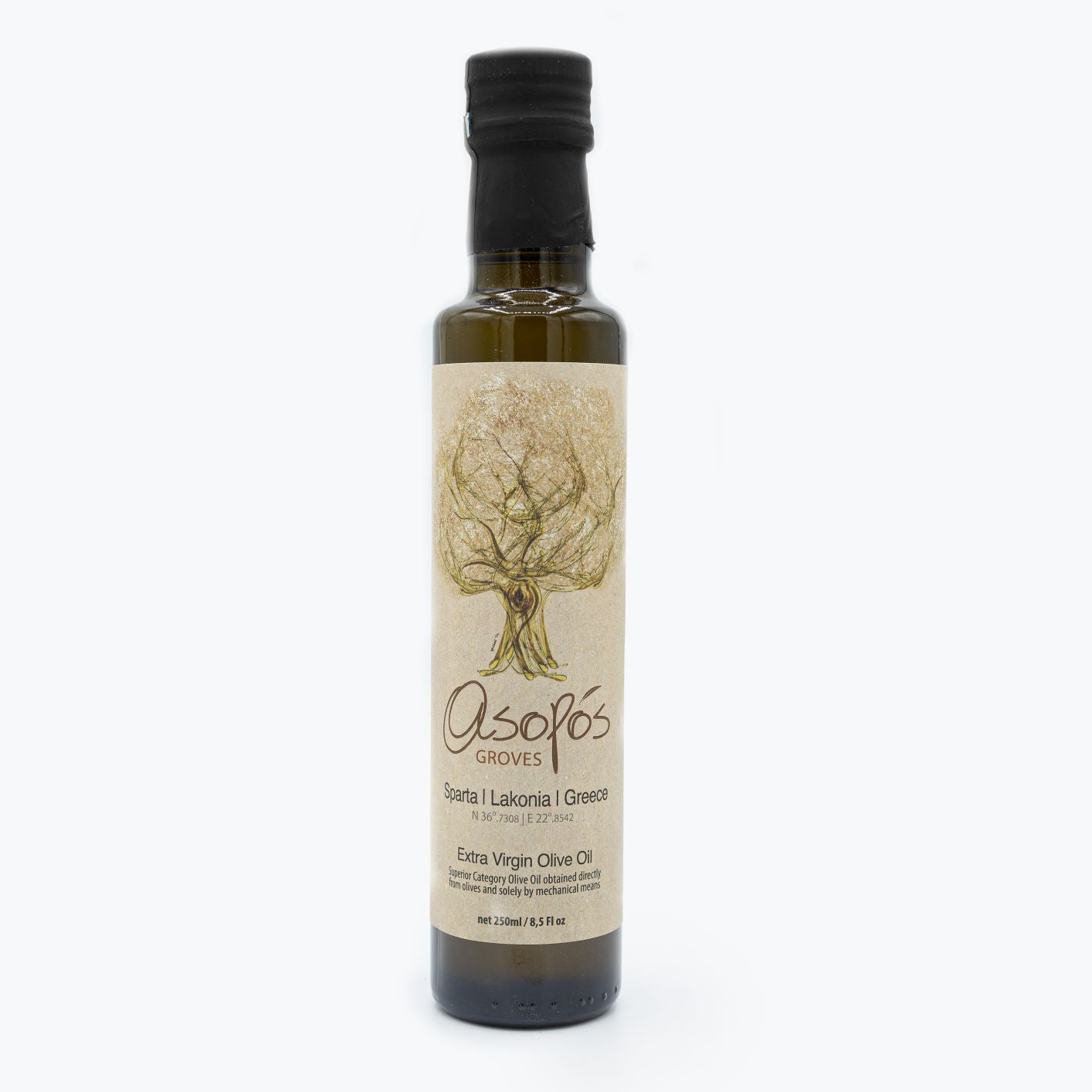 Asopos Groves Extra Virgin Olive Oil bottle