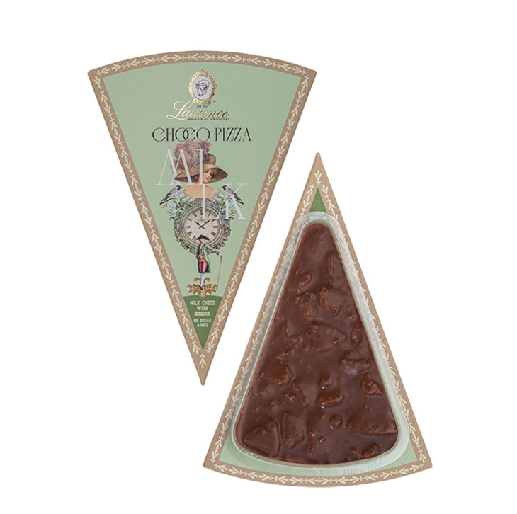 Laurence Choco Pizza - Σοκολάτα Γάλακτος με Μπισκότο Χωρίς Ζάχαρη