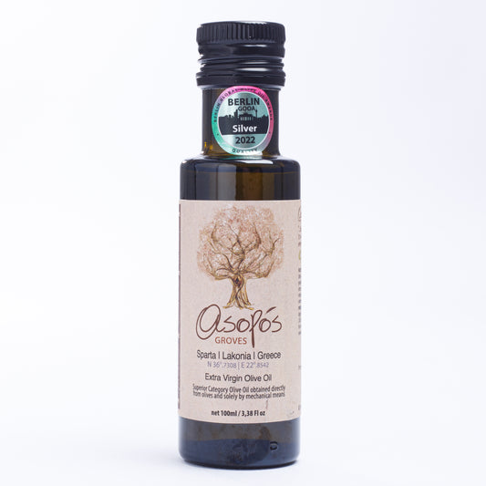 Asopos Groves Extra Virgin Olive Oil bottle 100ml