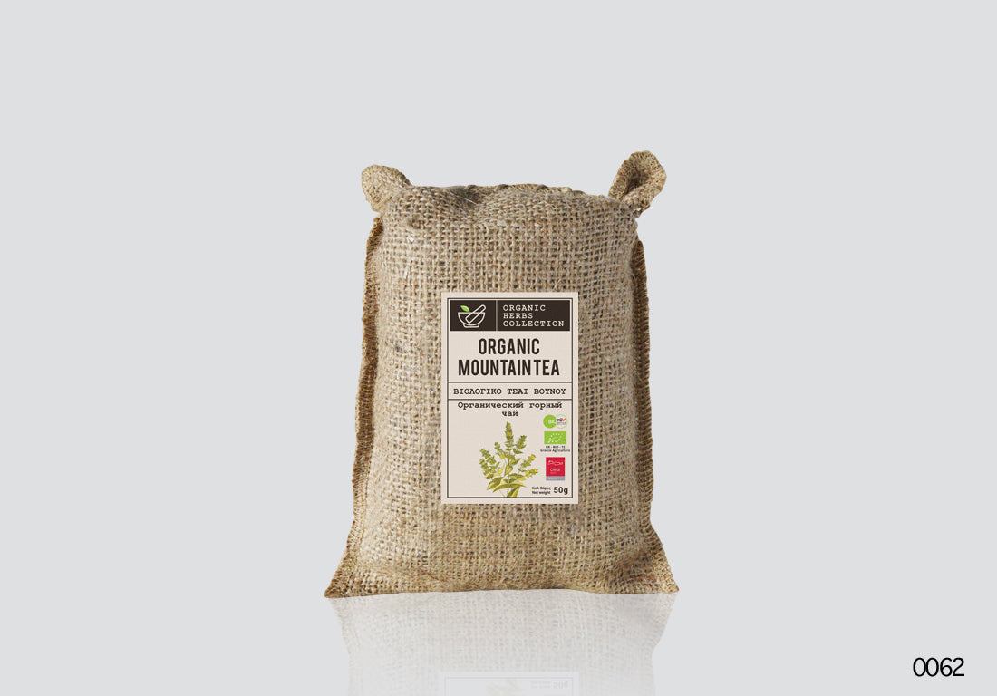 Olea Secret Organic Mountain Tea in hand knitted pouch 50gr