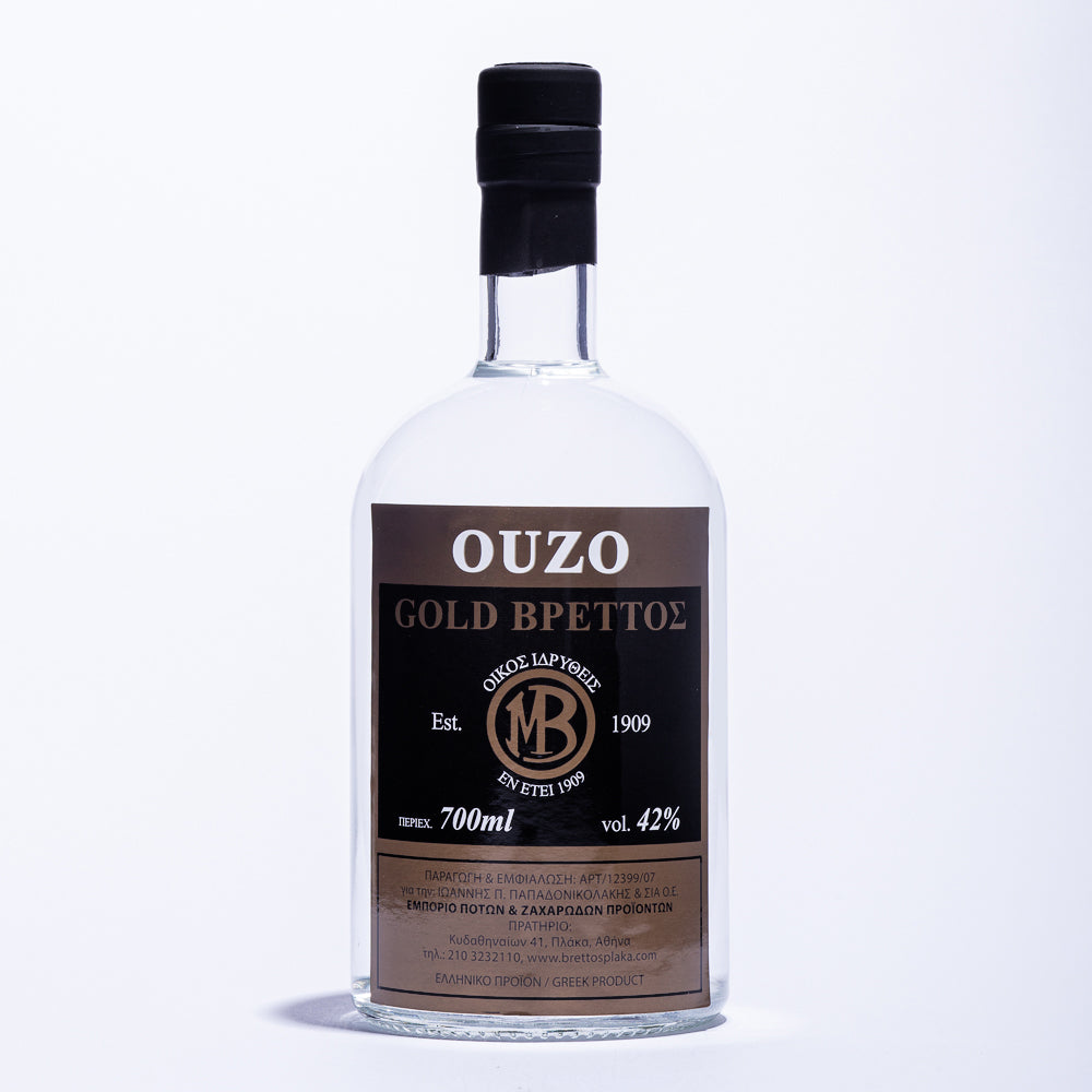 Ouzo Brettos Gold Label, 700ml-42% alcohol