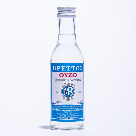 Βρεττός Ούζο Μπλε, 200ml-40% Αλκοόλ