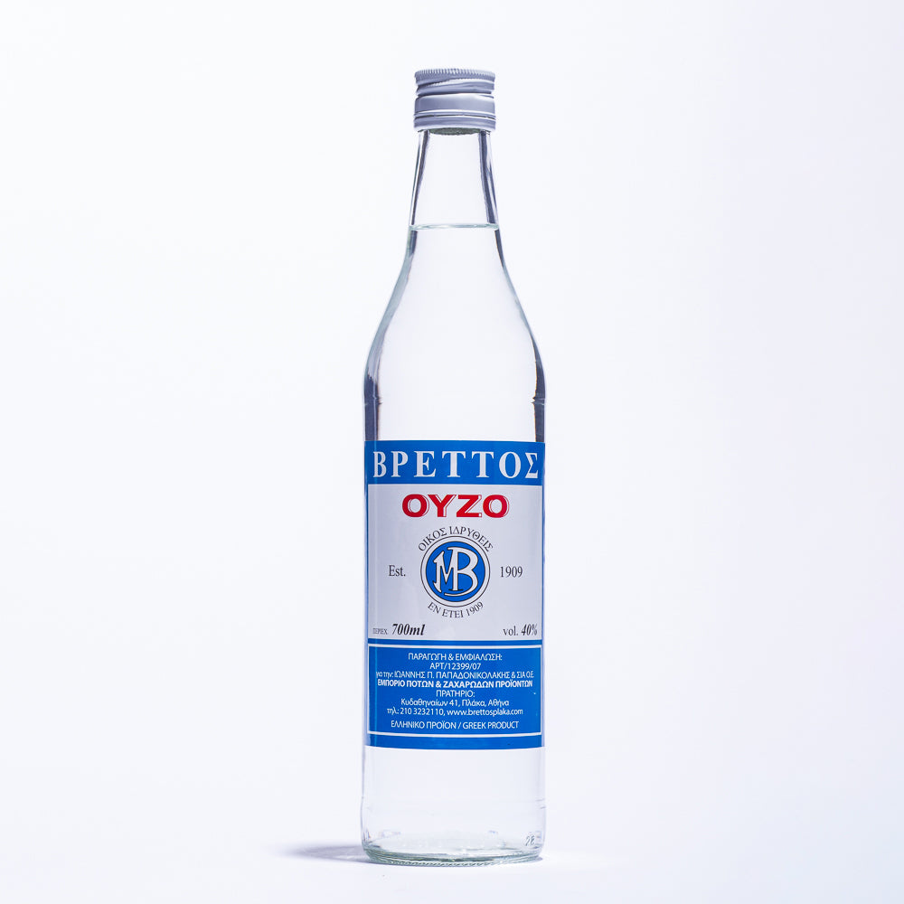 Ouzo Brettos Blue Label, 700ml-40% alcohol