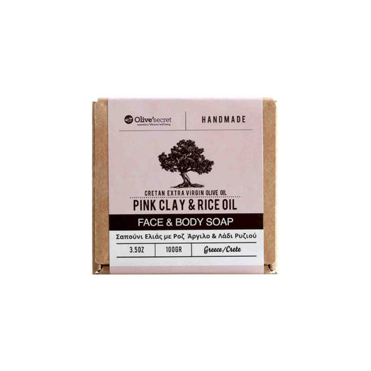 Olive Secret Pink Clay Face & Body Soap 100gr