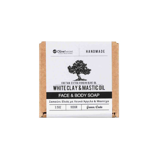 Olive Secret White Clay Face & Body Soap 100gr
