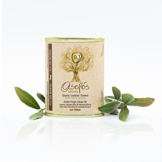 Asopos Groves Extra Virgin Olive Oil tin 100ml